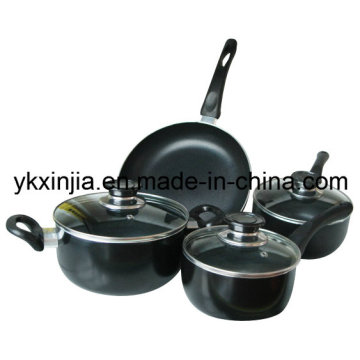 Conjunto de cozinha de alumínio 7PCS com utensílios de cozinha antiaderentes